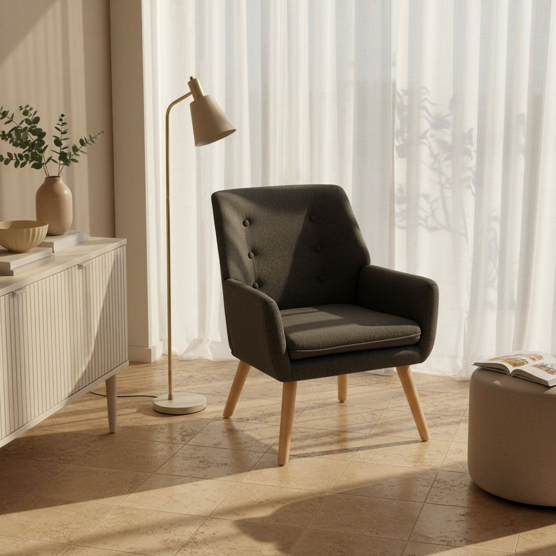 Lina Armchair - Dark Grey