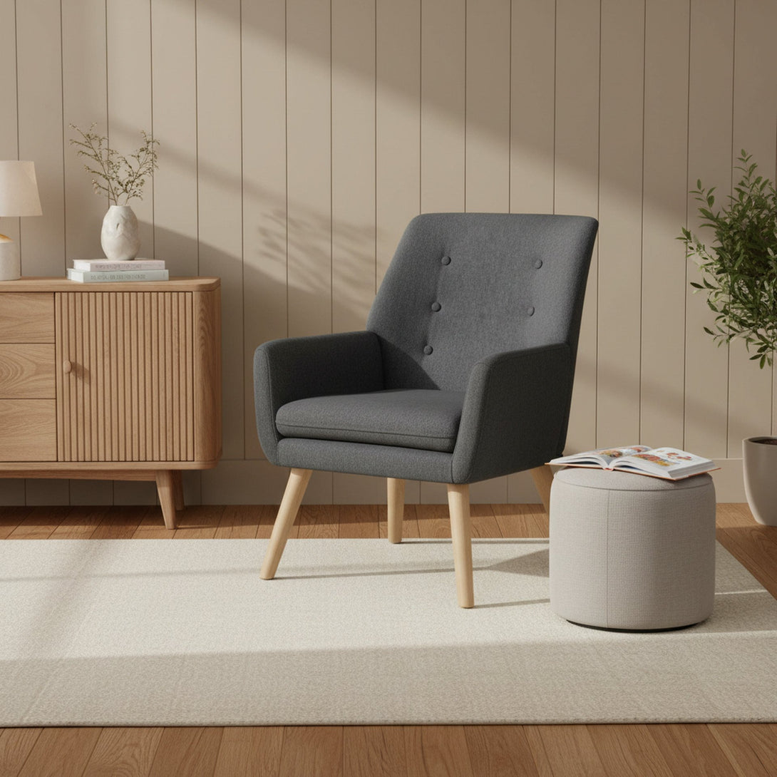 Lina Armchair - Dark Grey