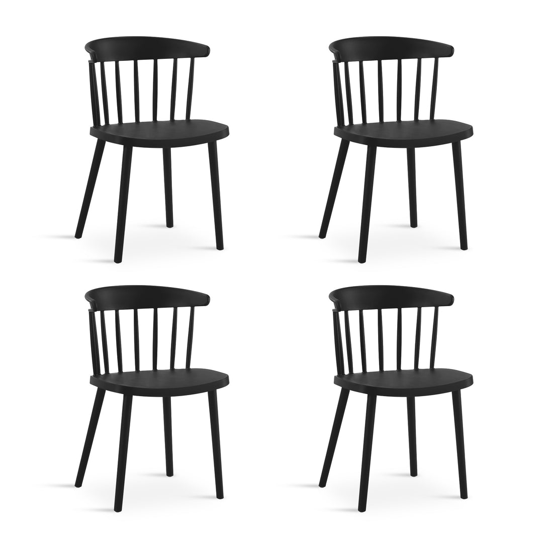 Jayden Dining Chair - Set of 4 - Black