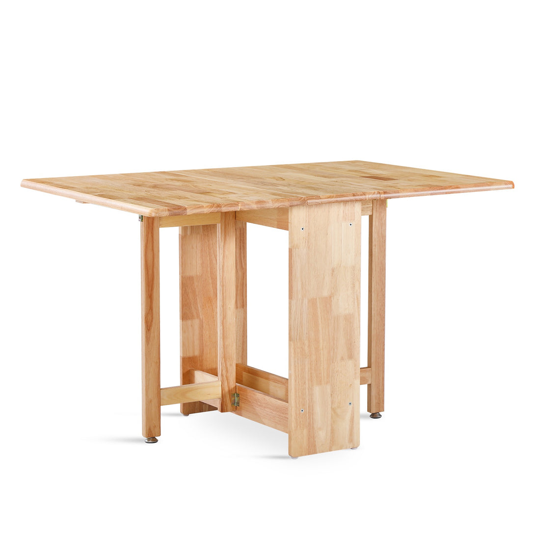 Landon Rubberwood Folding Table - Oak