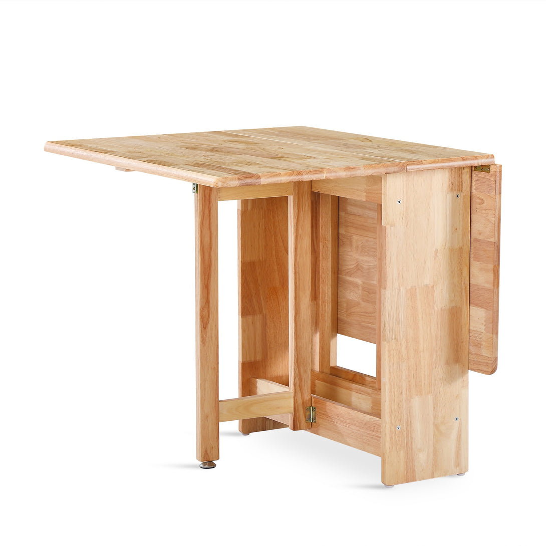 Landon Rubberwood Folding Table - Oak