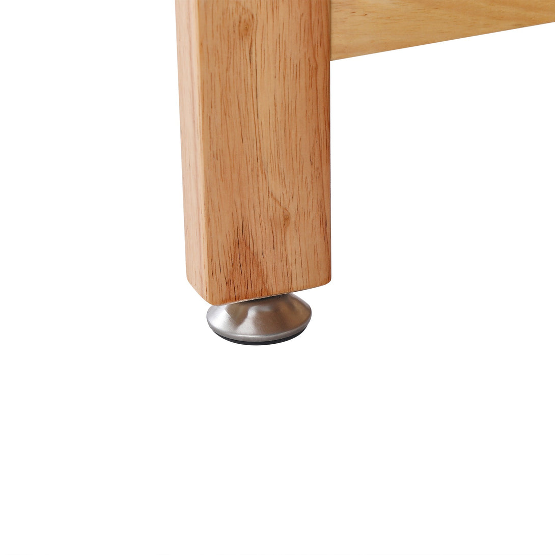 Landon Rubberwood Folding Table - Oak