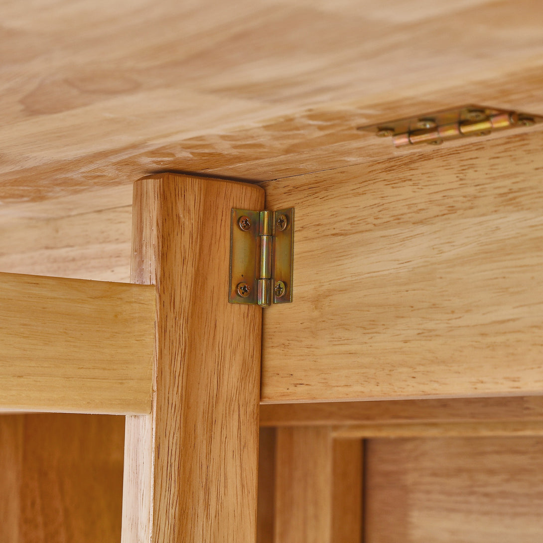 Landon Rubberwood Folding Table - Oak