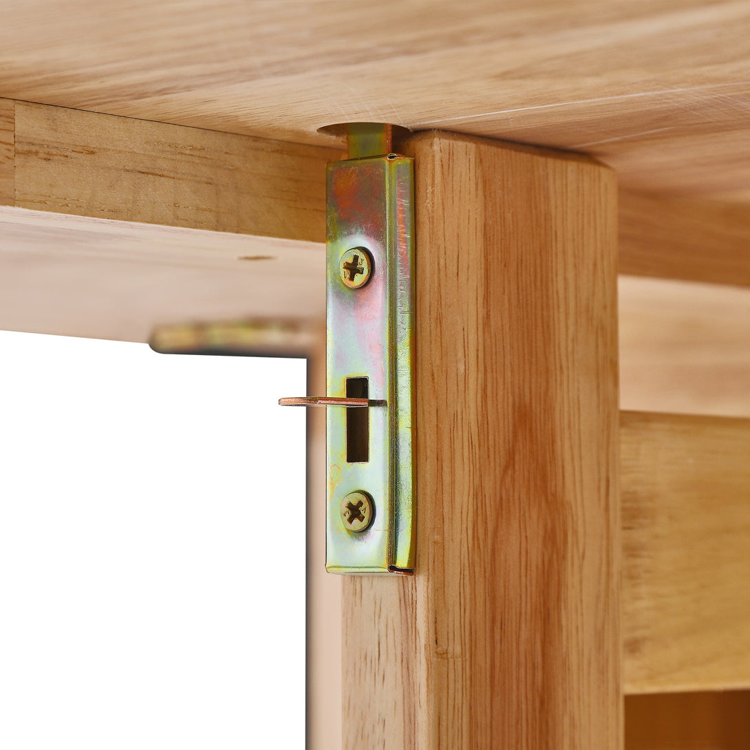 Landon Rubberwood Folding Table - Oak