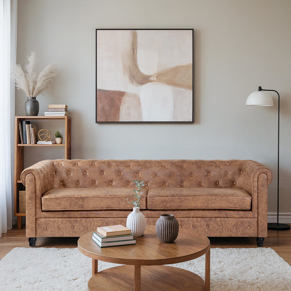 Aviana 3 Seater Sofa - Brown