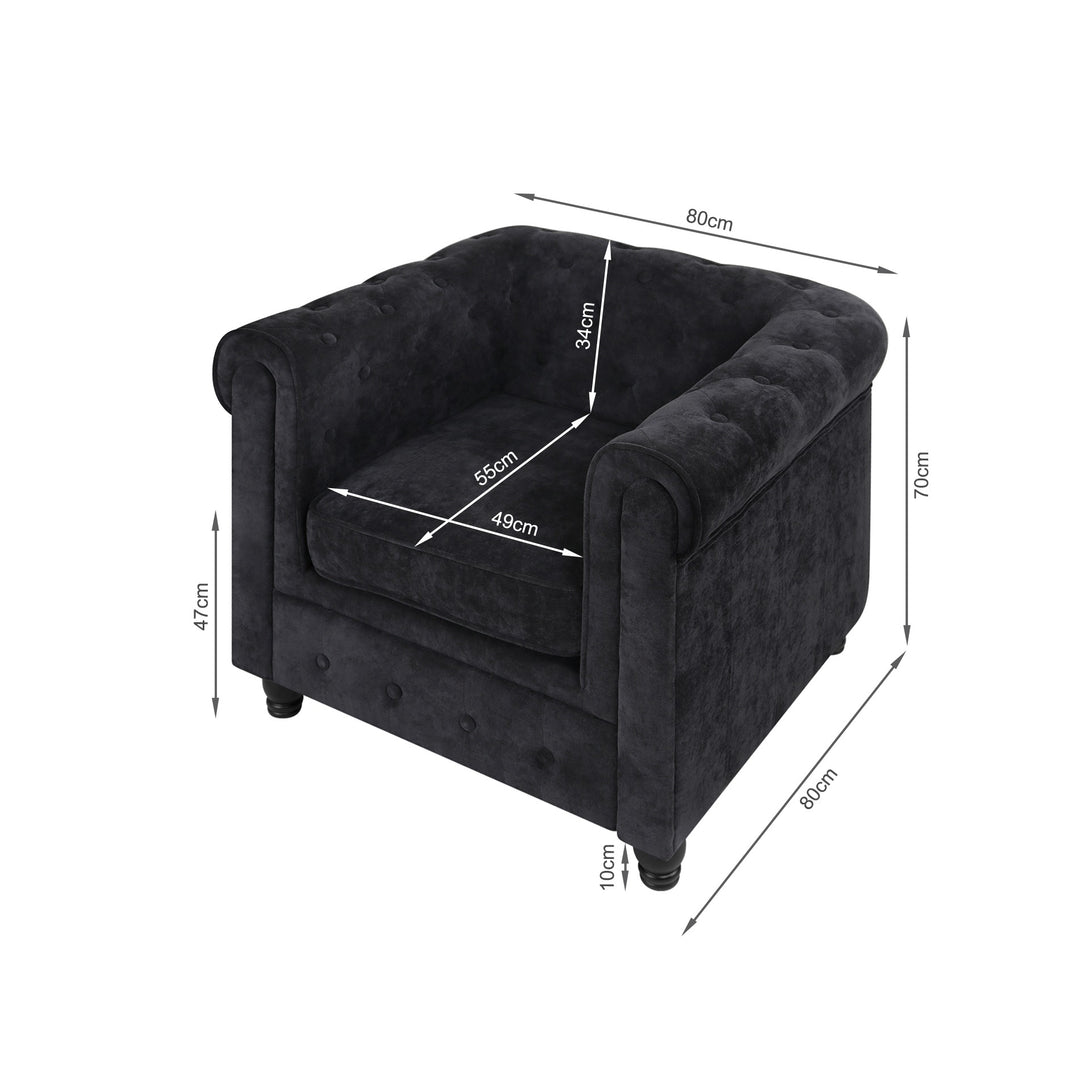 Aviana Occasional Chair - Black