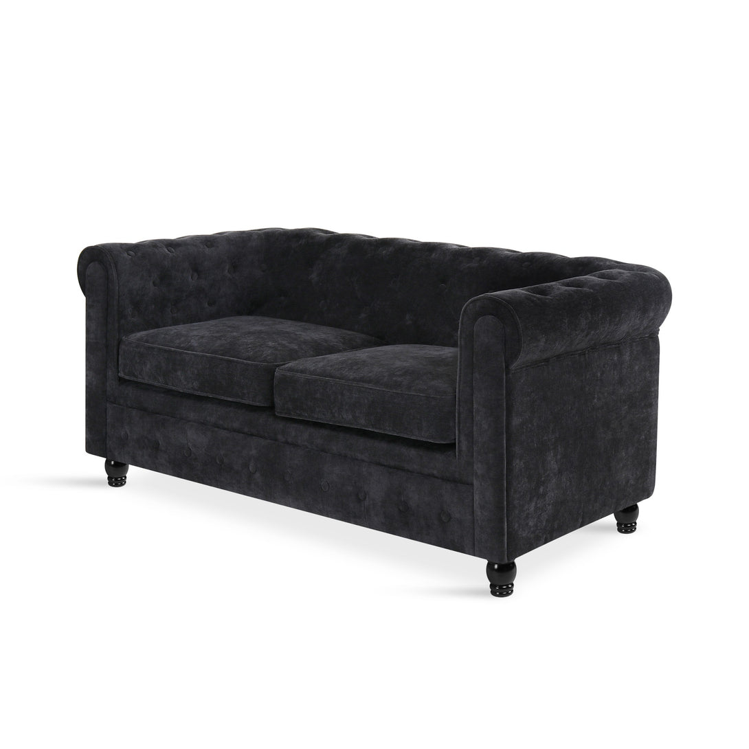Aviana 2 Seater Sofa - Black