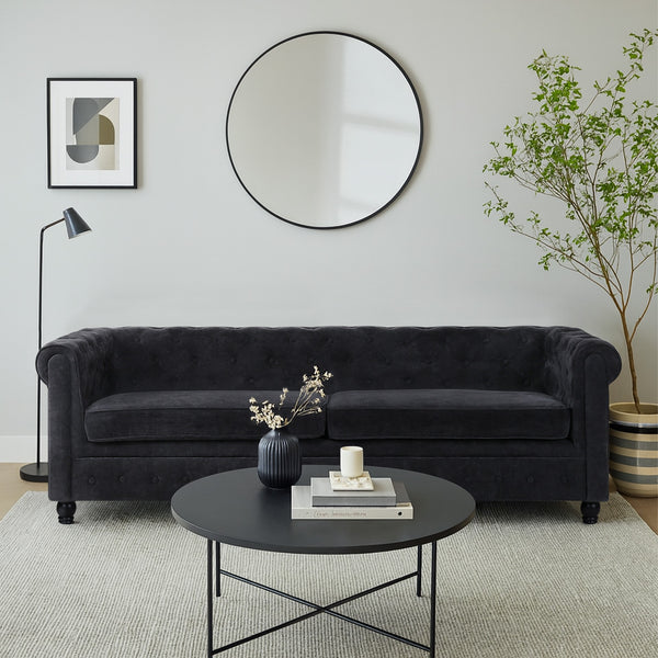 Aviana 3 Seater Sofa - Black