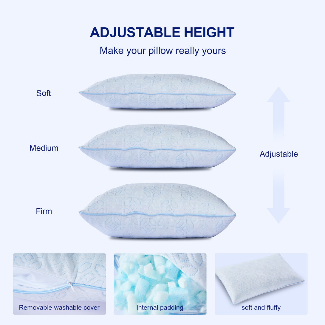 LoftEase Shredded Memory Foam Pillow