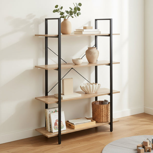 Forge 4-Tier Bookshelf - Natural