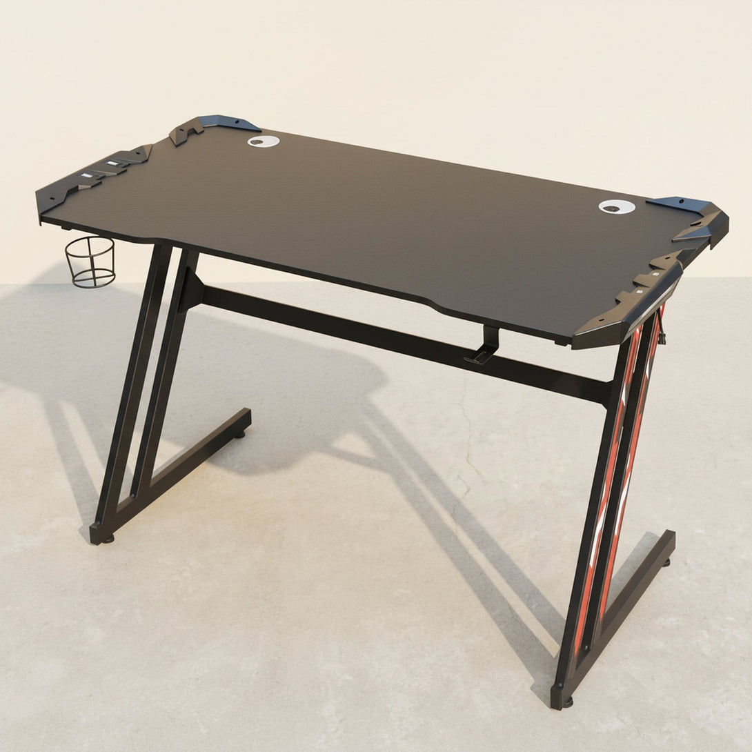 Vortex 120cm Gaming Desk - Carbon Black