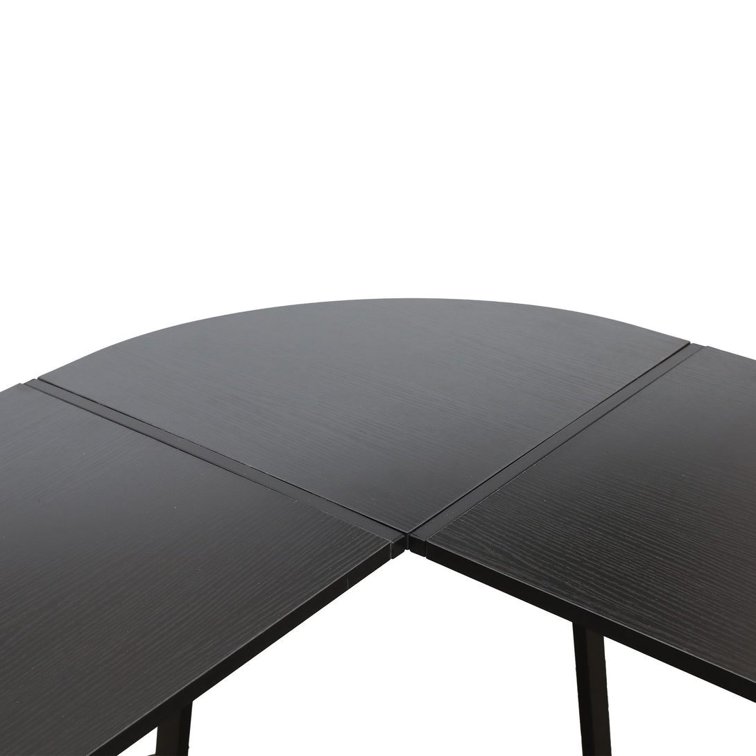 Nordix L-Shaped Computer Corner Desk - Black