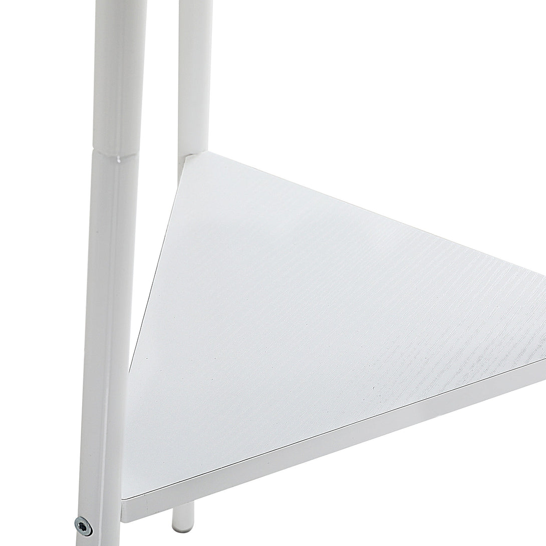 Aero Coat Rack with Storage Shelves - White