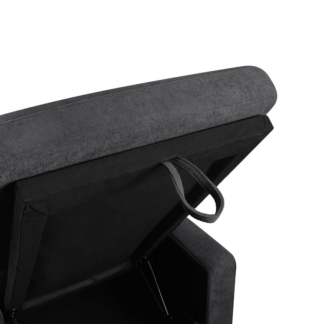 Amy 3 Seater Sofa Bed with Storage - Dark Grey