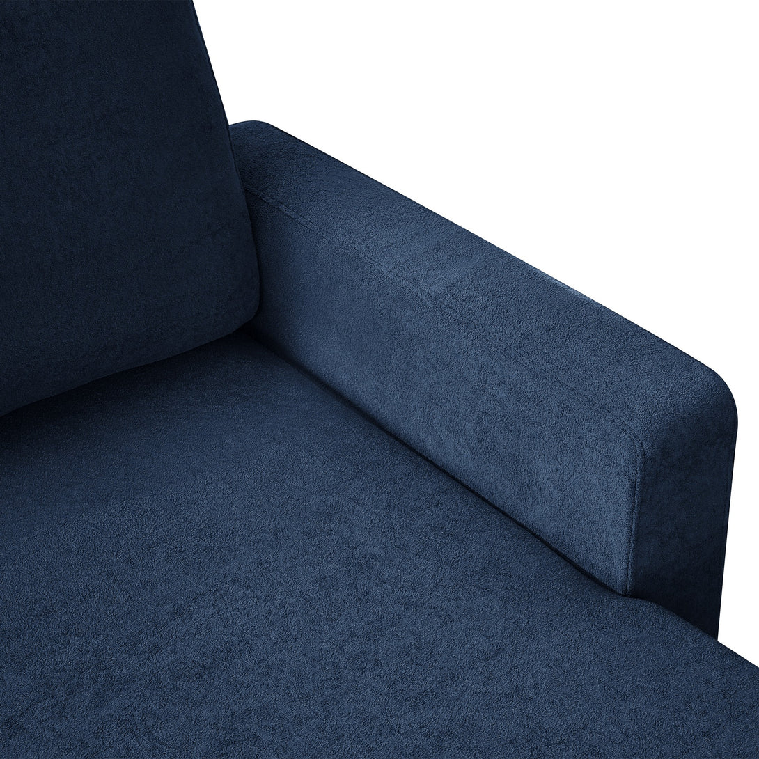 Amy 3 Seater Sofa Bed with Storage - Blue