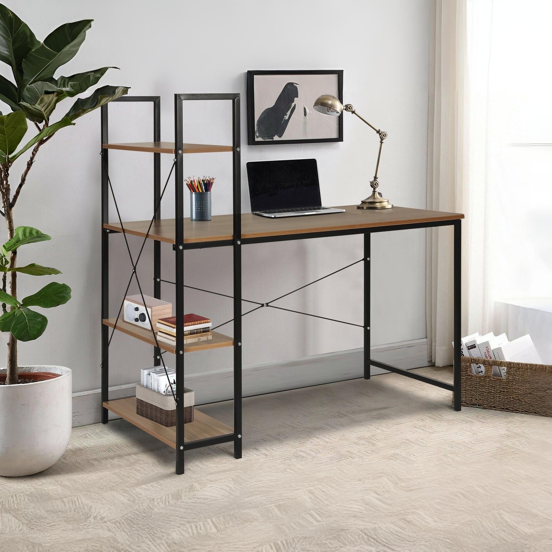 Gavyn 120cm Black Computer Desk - Modern & Functional – Treasurebox