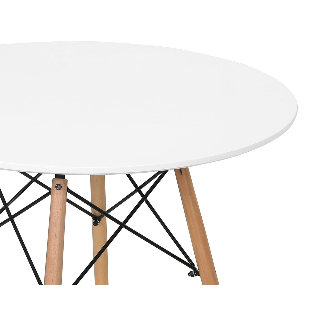 Cena Dining Table Round 90 x 76 cm - Elegant White Design – Treasurebox