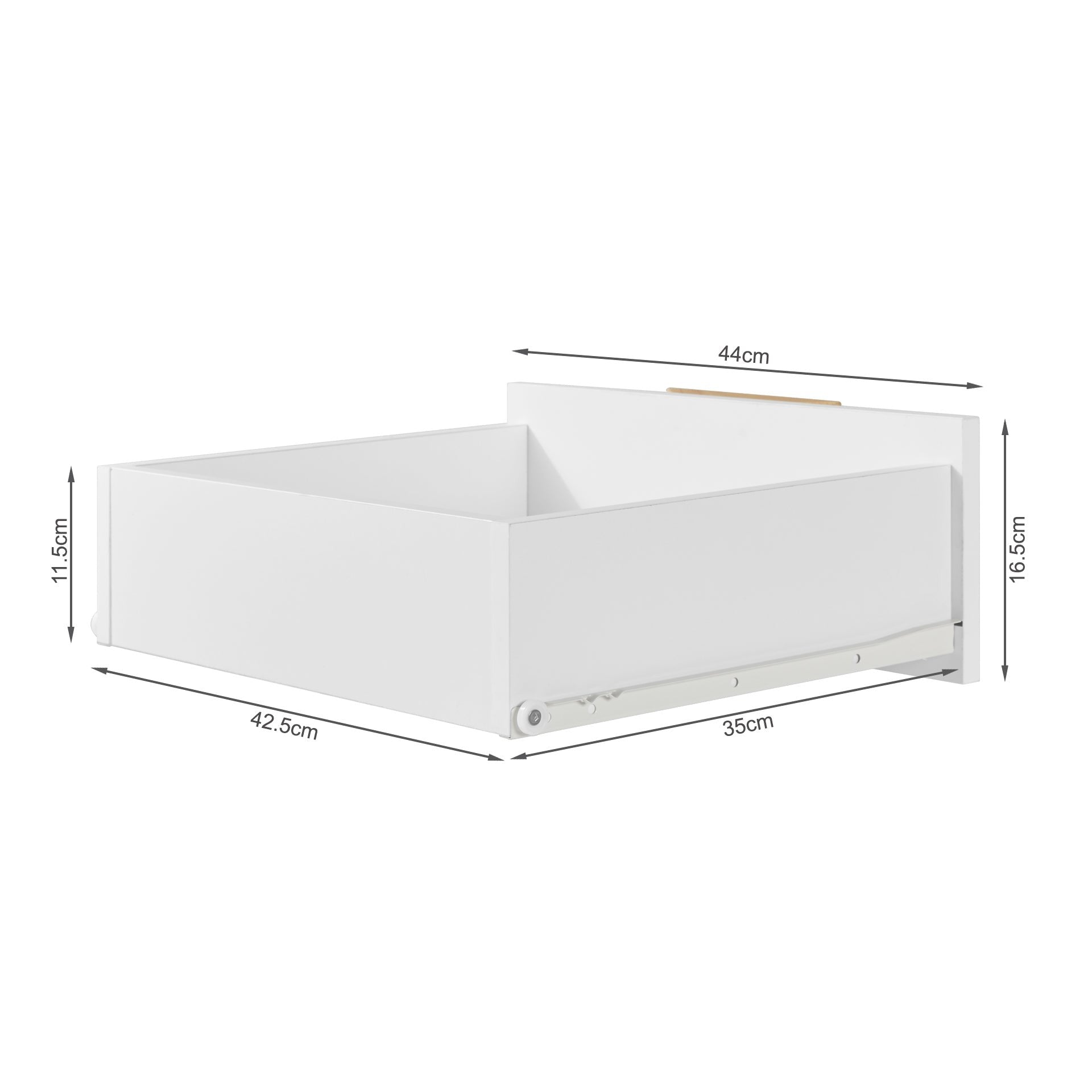 Alaska White Wooden Bedside Table - Modern Design – Treasurebox