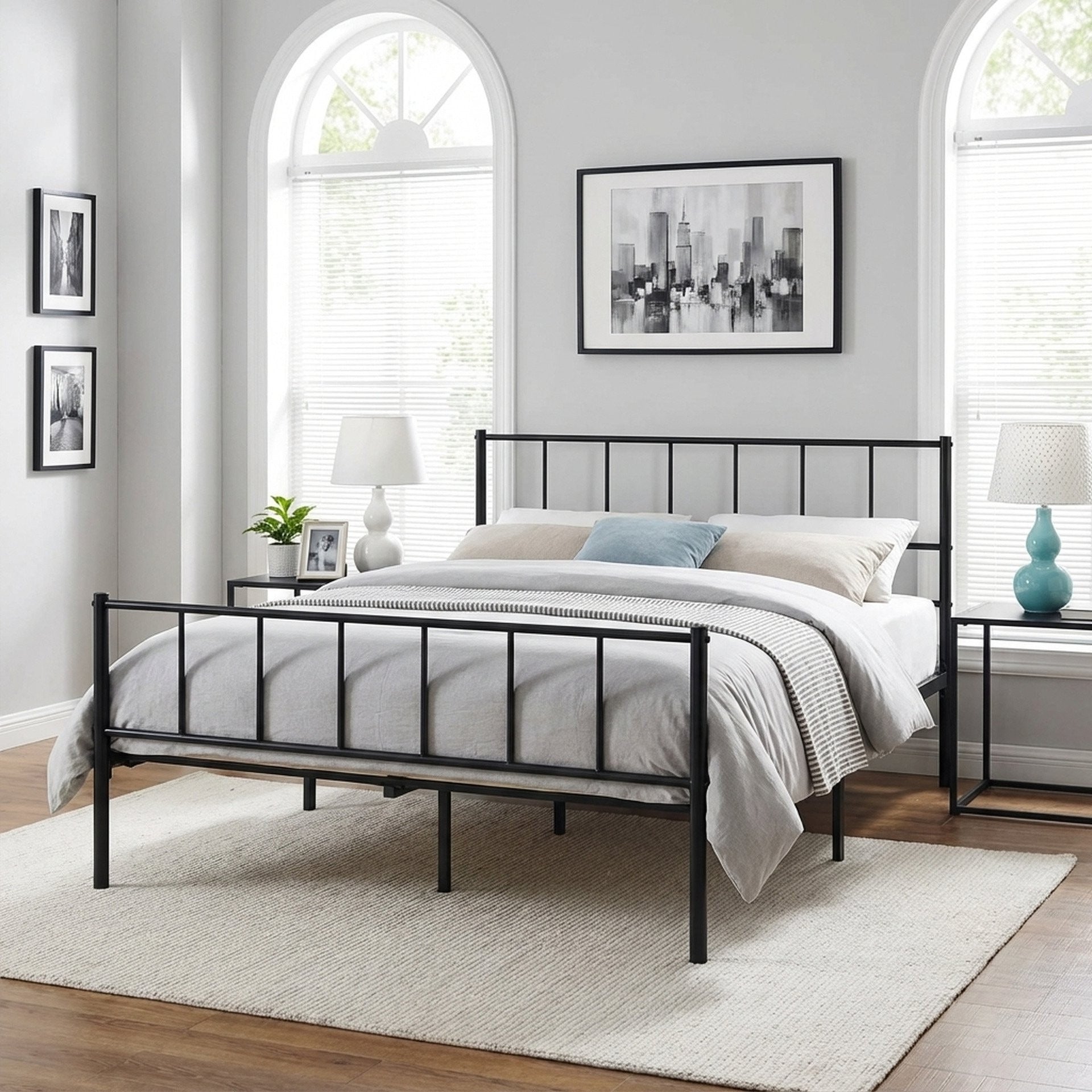 Keira Double Metal Bed Frame - Black | Treasurebox NZ