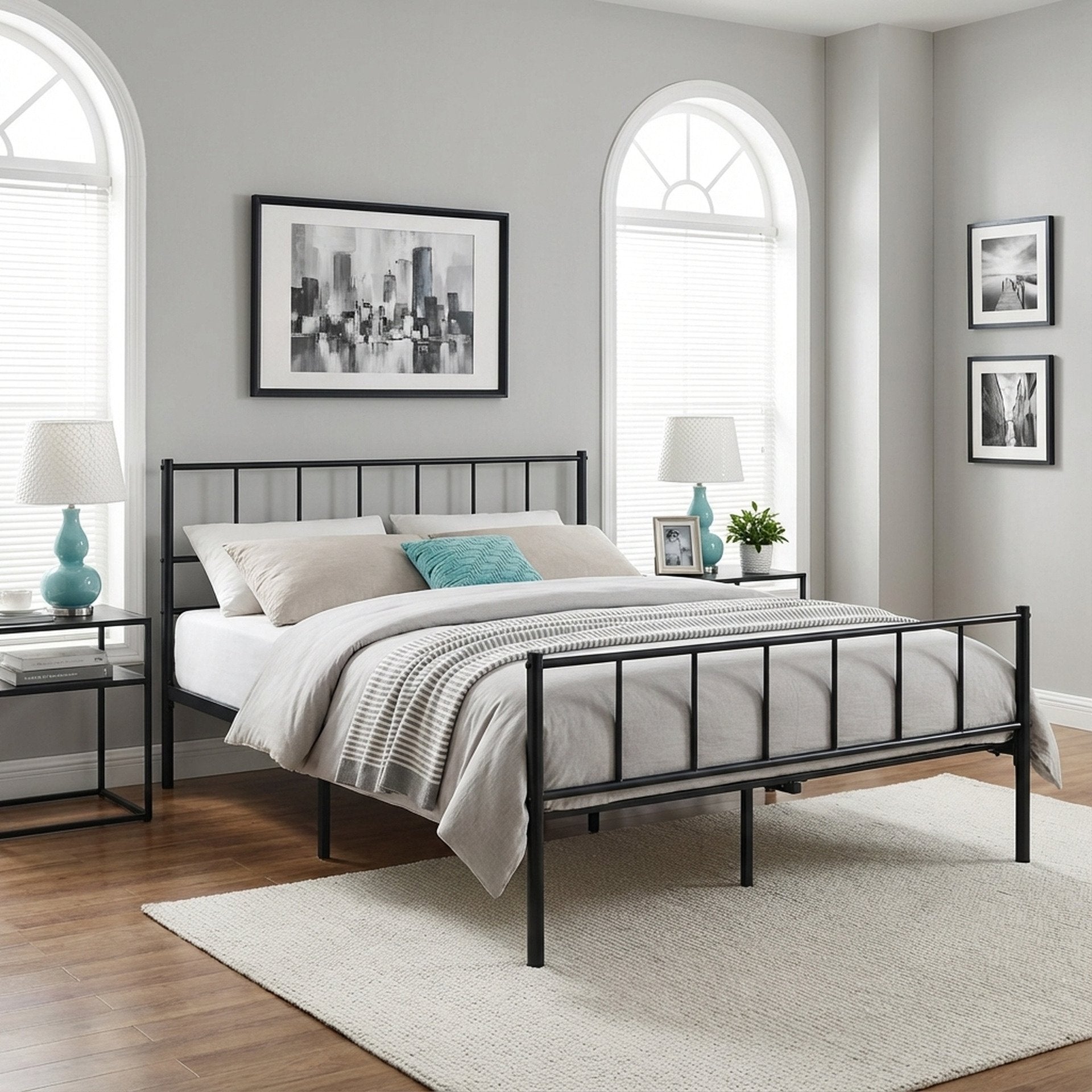 Keira Double Metal Bed Frame - Black | Treasurebox NZ