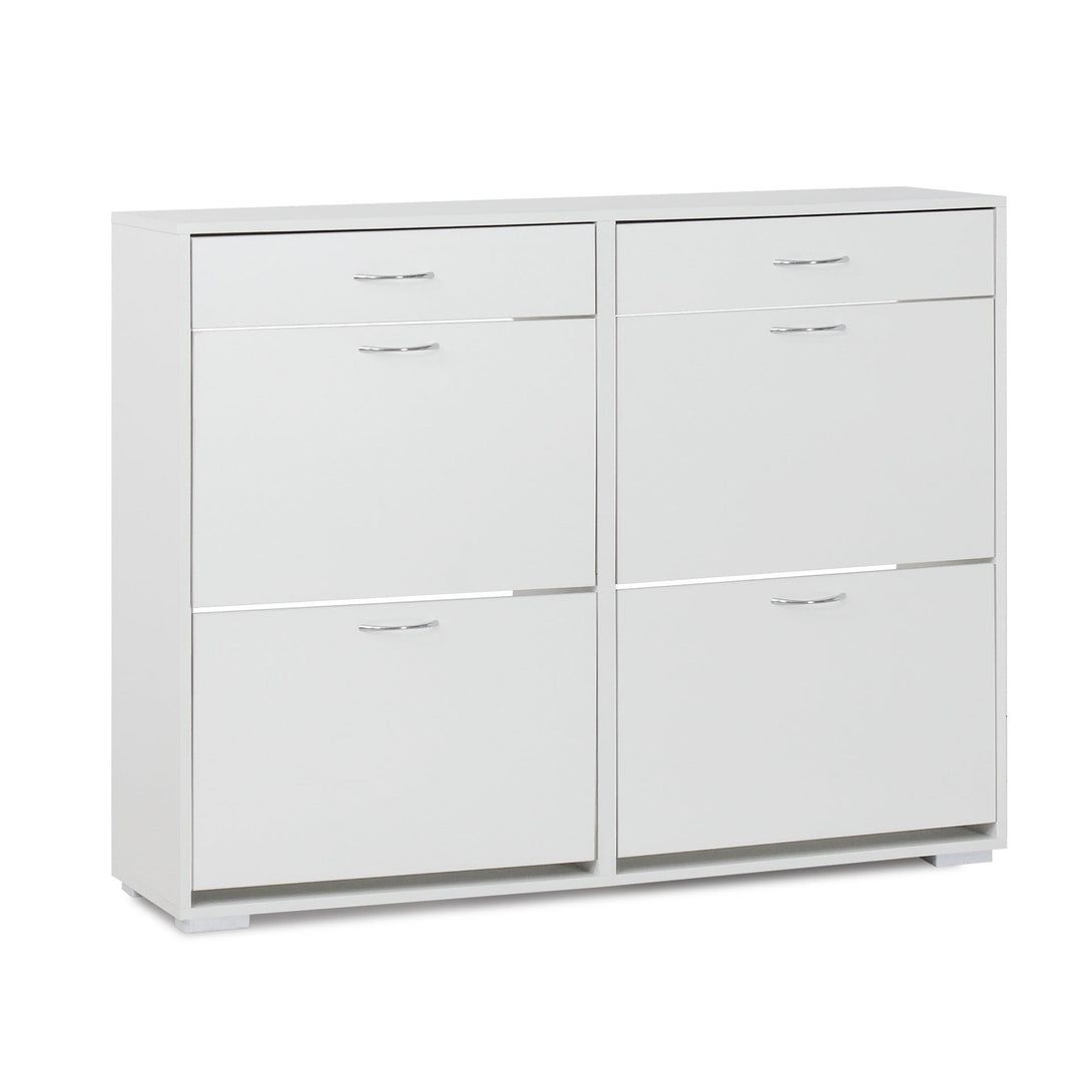 Rotoroa 6 Drawer Shoe Cabinet Storage - White – Treasurebox