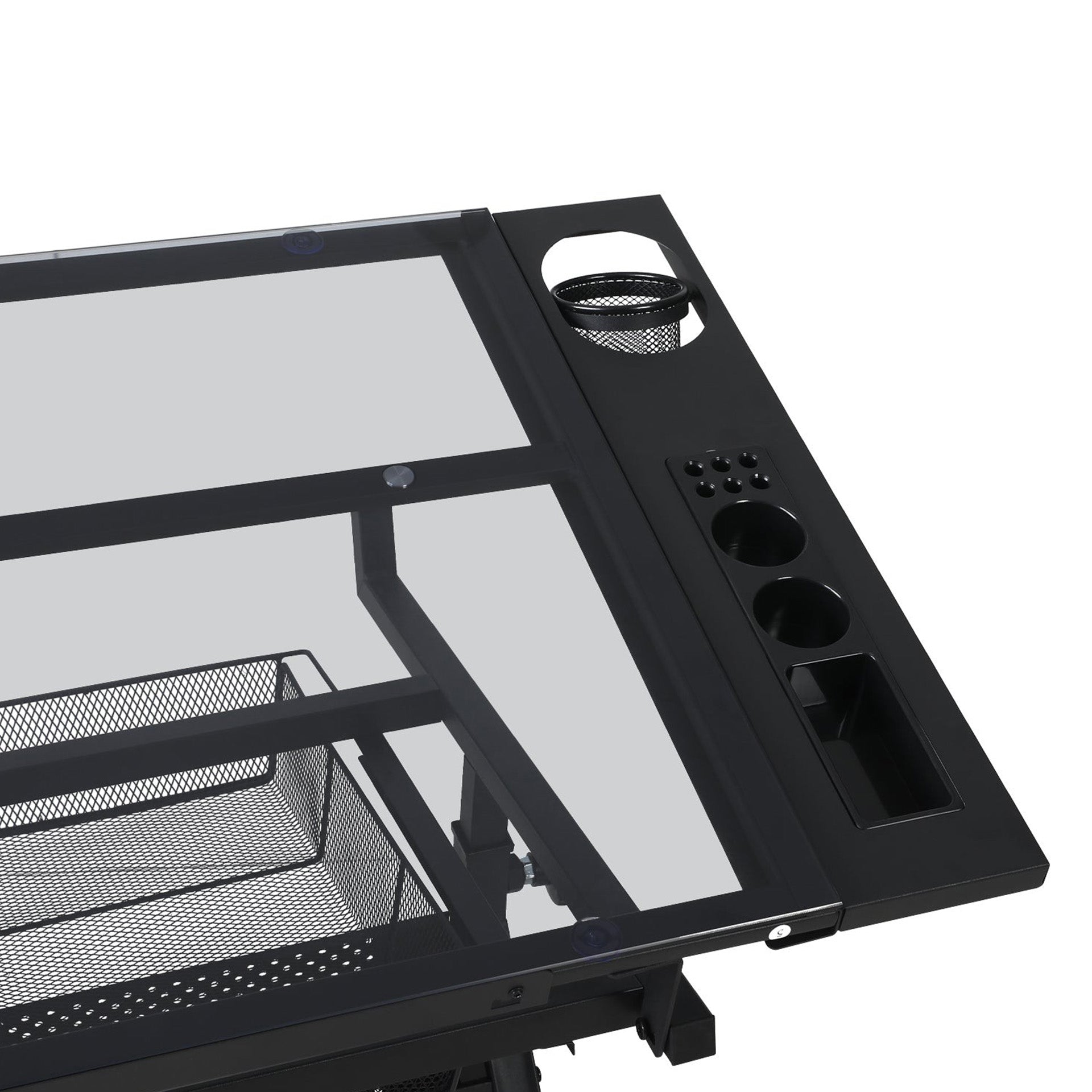 Oliver Height Adjustable Drafting Table - Black – Treasurebox