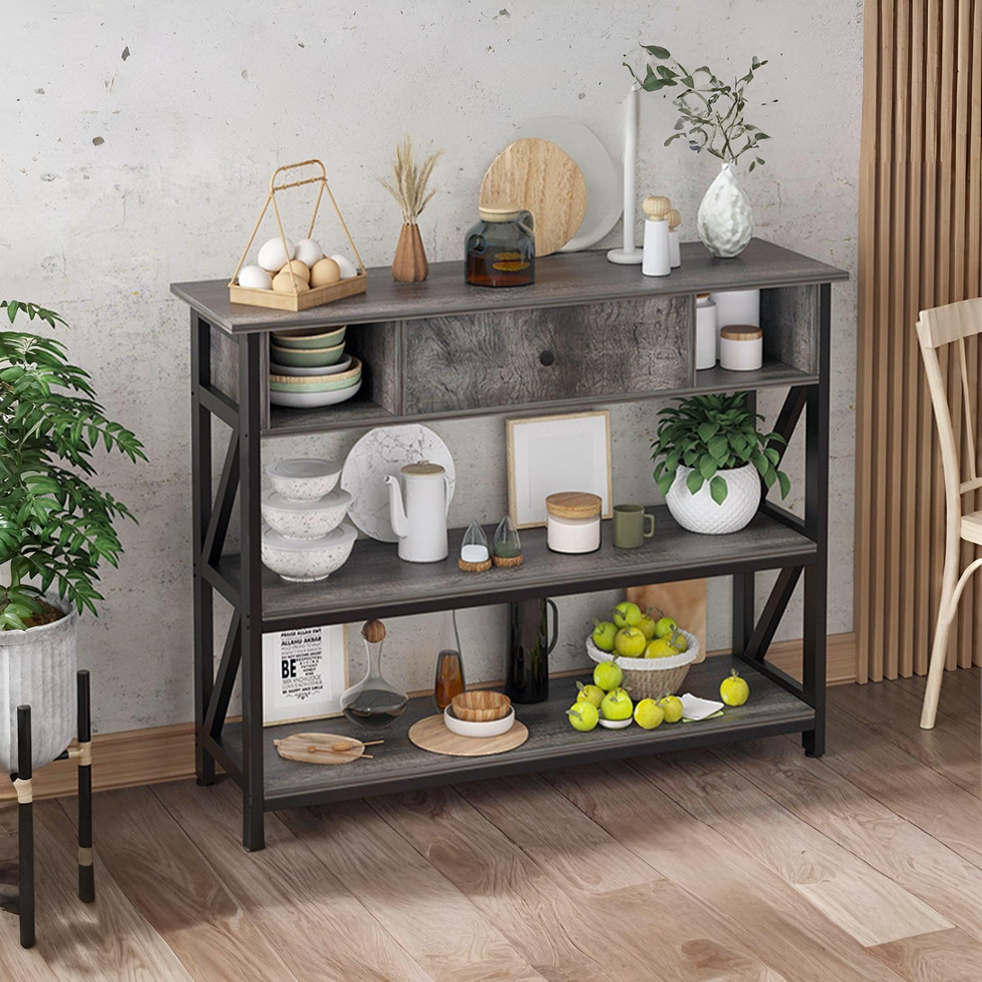 Atlas 1m Console Table with Drawer - Gray Oak – Treasurebox