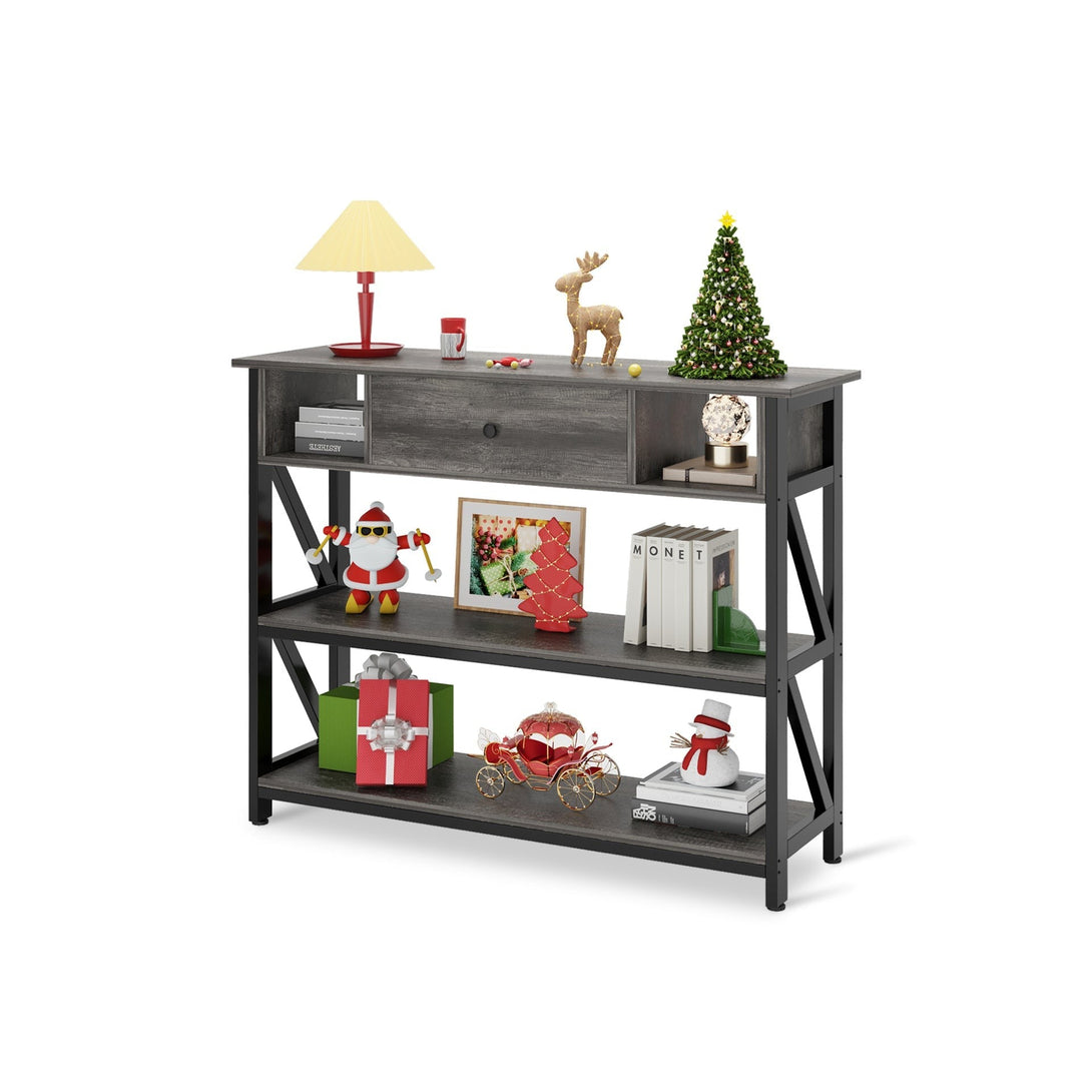 Atlas 1m Console Table with Drawer - Gray Oak – Treasurebox