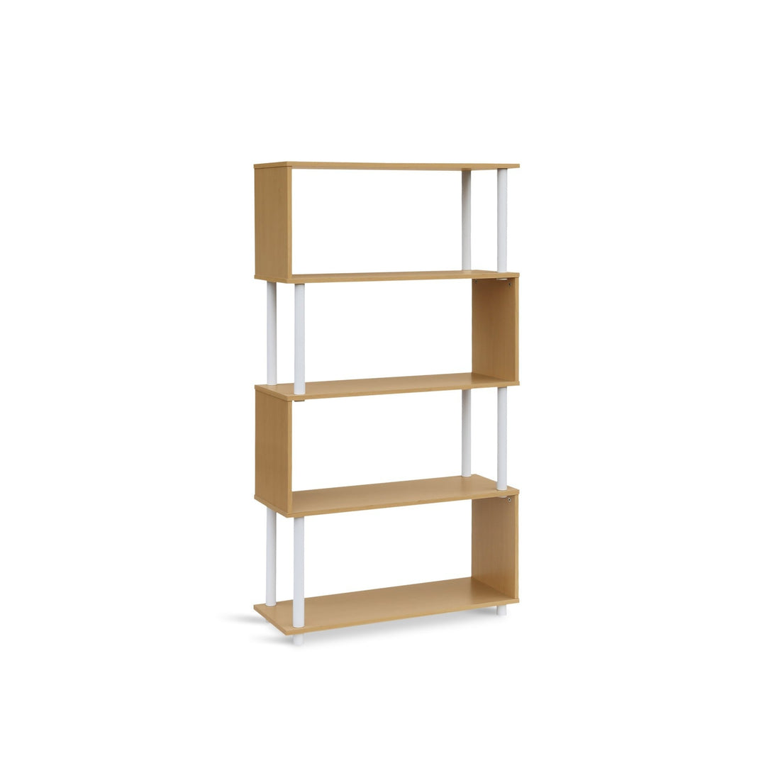Petone 5 Tier Flexi Storage Rack - Maple + White – Treasurebox