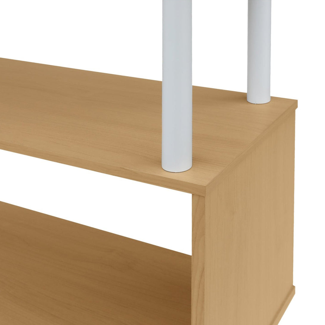Petone 5 Tier Flexi Storage Rack - Maple + White – Treasurebox