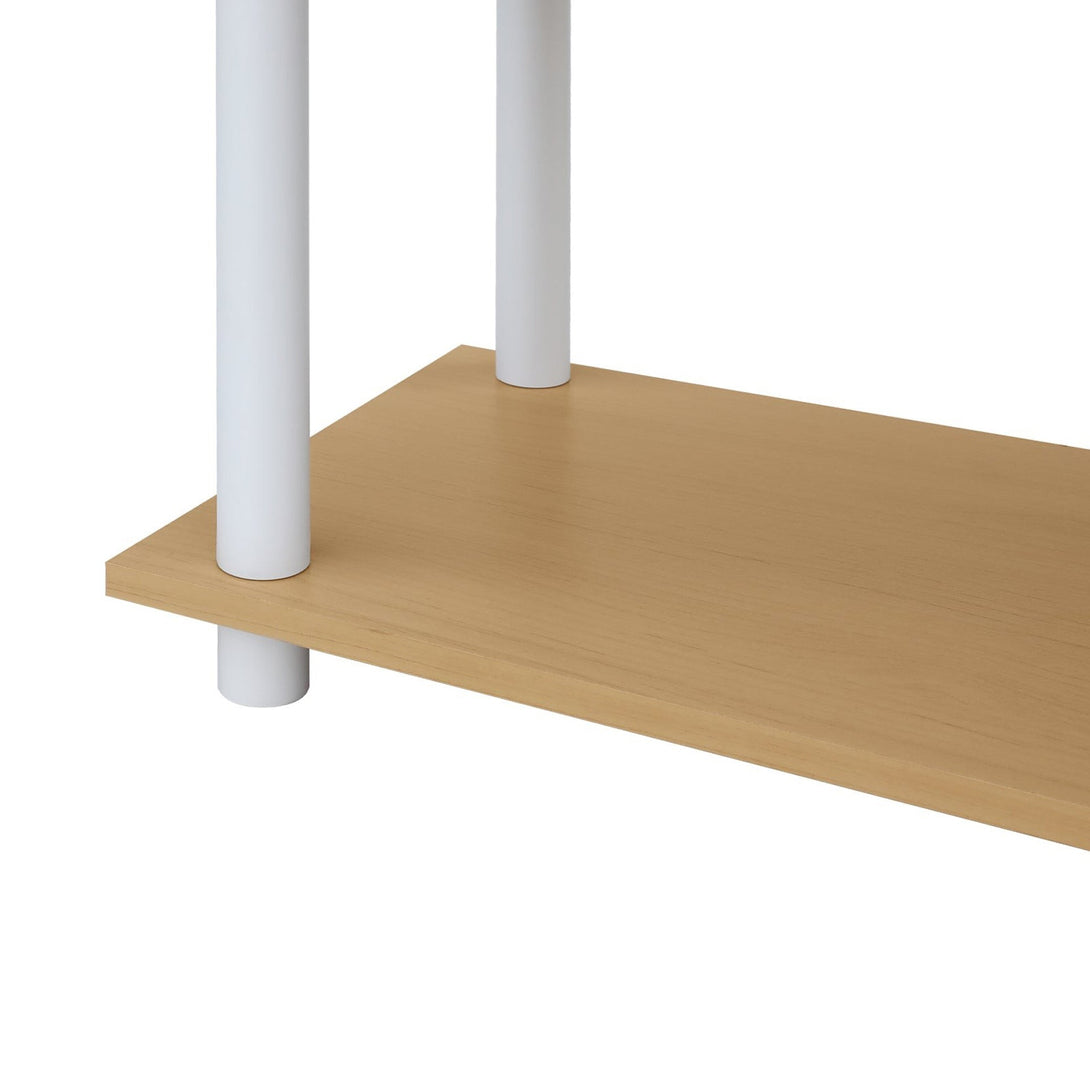Petone 5 Tier Flexi Storage Rack - Maple + White – Treasurebox