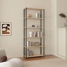 Horeke 6 Tier Flexi Storage Rack - Oak + Black