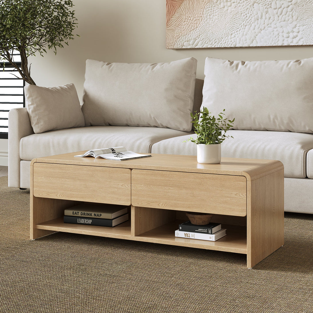 Blake Coffee Table - Oak | Modern Design & Utility – Treasurebox