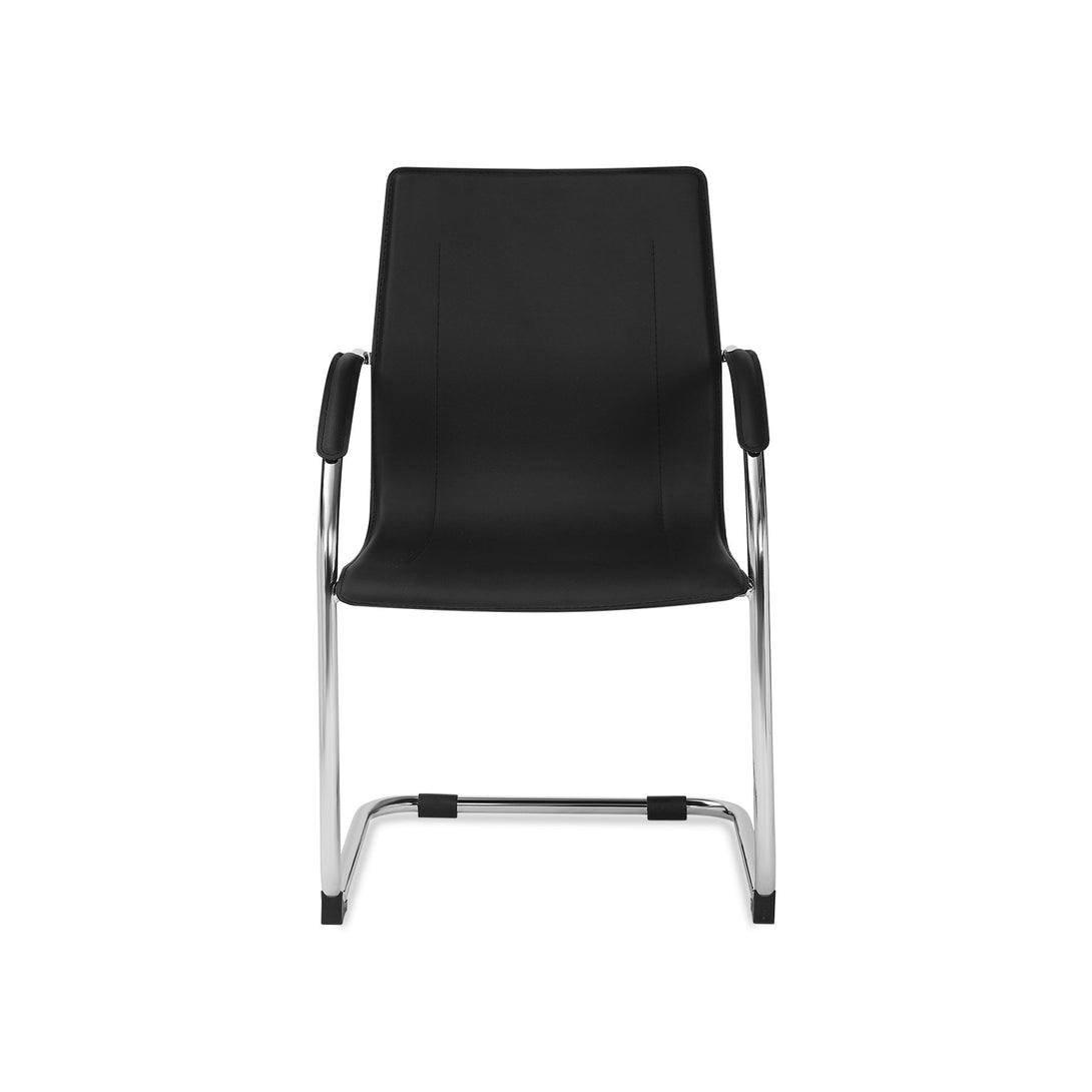 Jose PVC Cantilever Office Chair - Black – Treasurebox