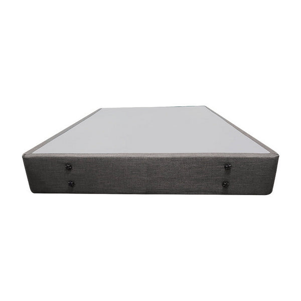 Vinson Fabric Double Bed Base - Slate
