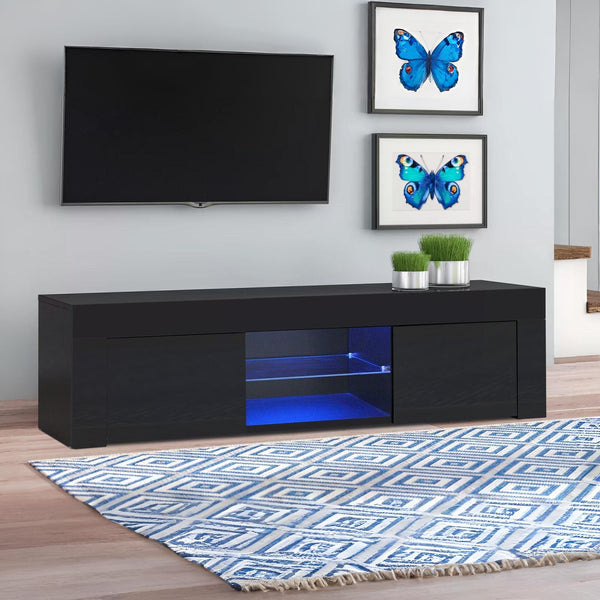 Maize 1.3m LED Entertainment Unit - Black