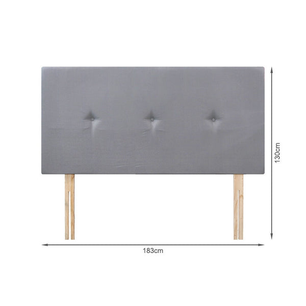 MORGAN Upholstered Headboard Super King - GREY