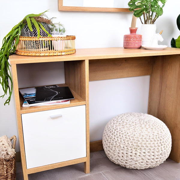 Makalu 100cm Computer Desk - Oak