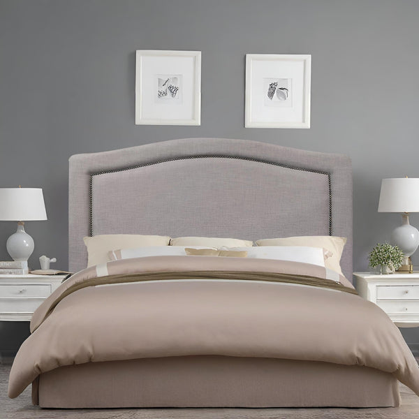 WINSTON Upholstered Headboard King - GREY