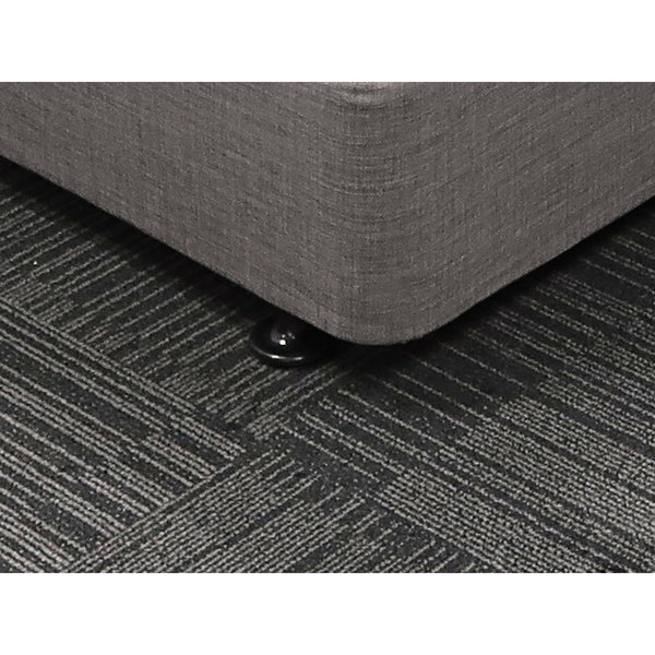 CHARLES Fabric King Split Bed Base 4 Drawers - SLATE