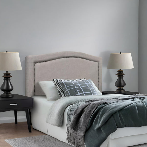 WINSTON Upholstered Headboard Single - GREY