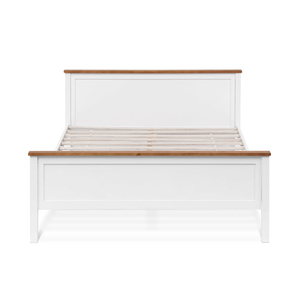 Kamet Double Wooden Bed Frame - White