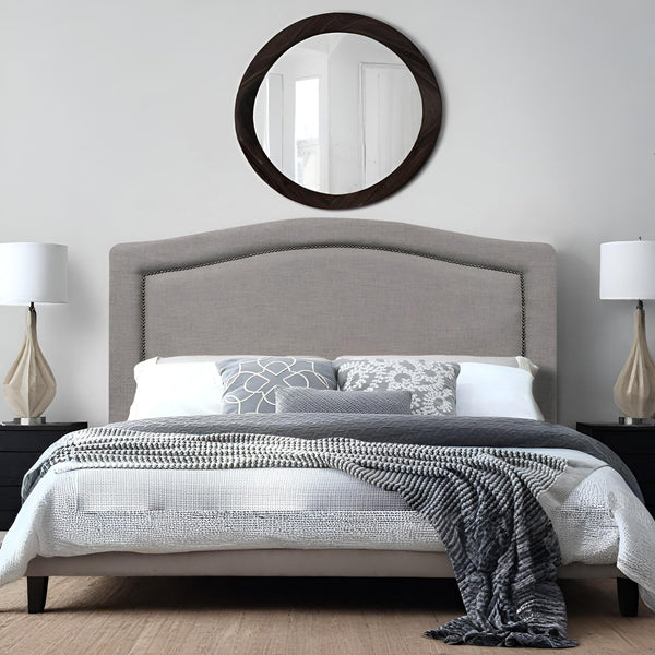 WINSTON Upholstered Headboard Queen - SLATE