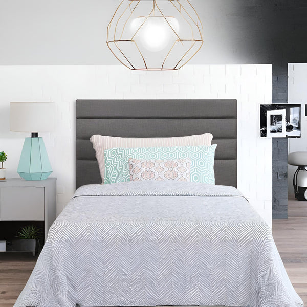 WENDY Upholstered Headboard King Single - SLATE