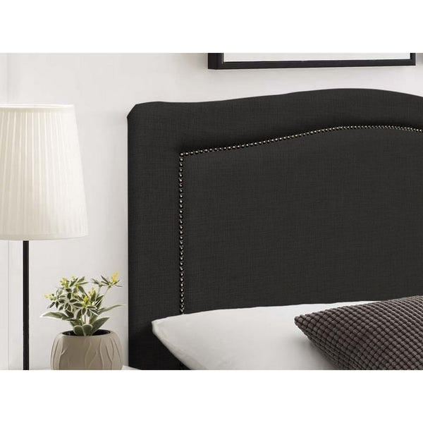 WINSTON Upholstered Headboard California King - BLACK