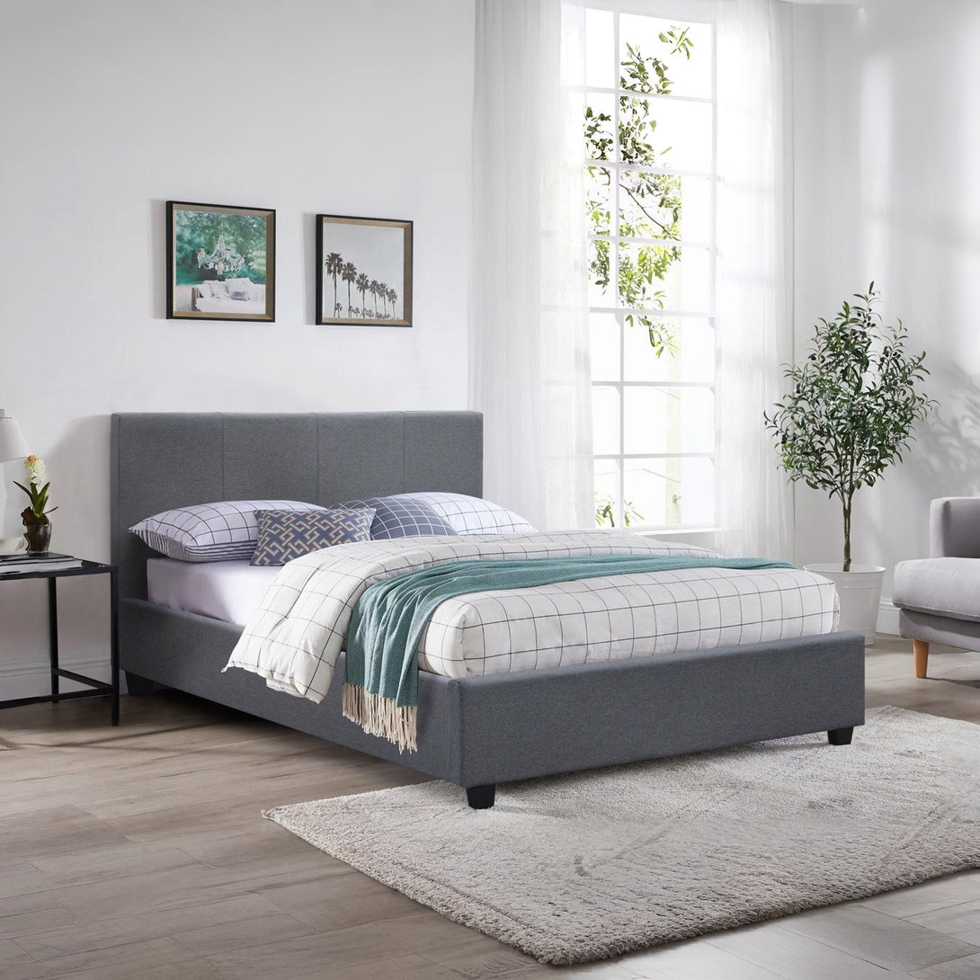 Shasta Queen Bed Frame - Dark Grey