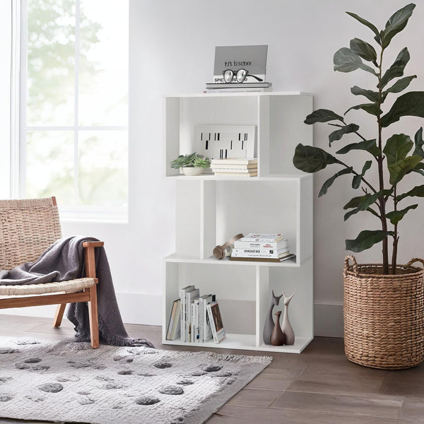 Namak 3 Tier Bookshelf Display Shelf - White