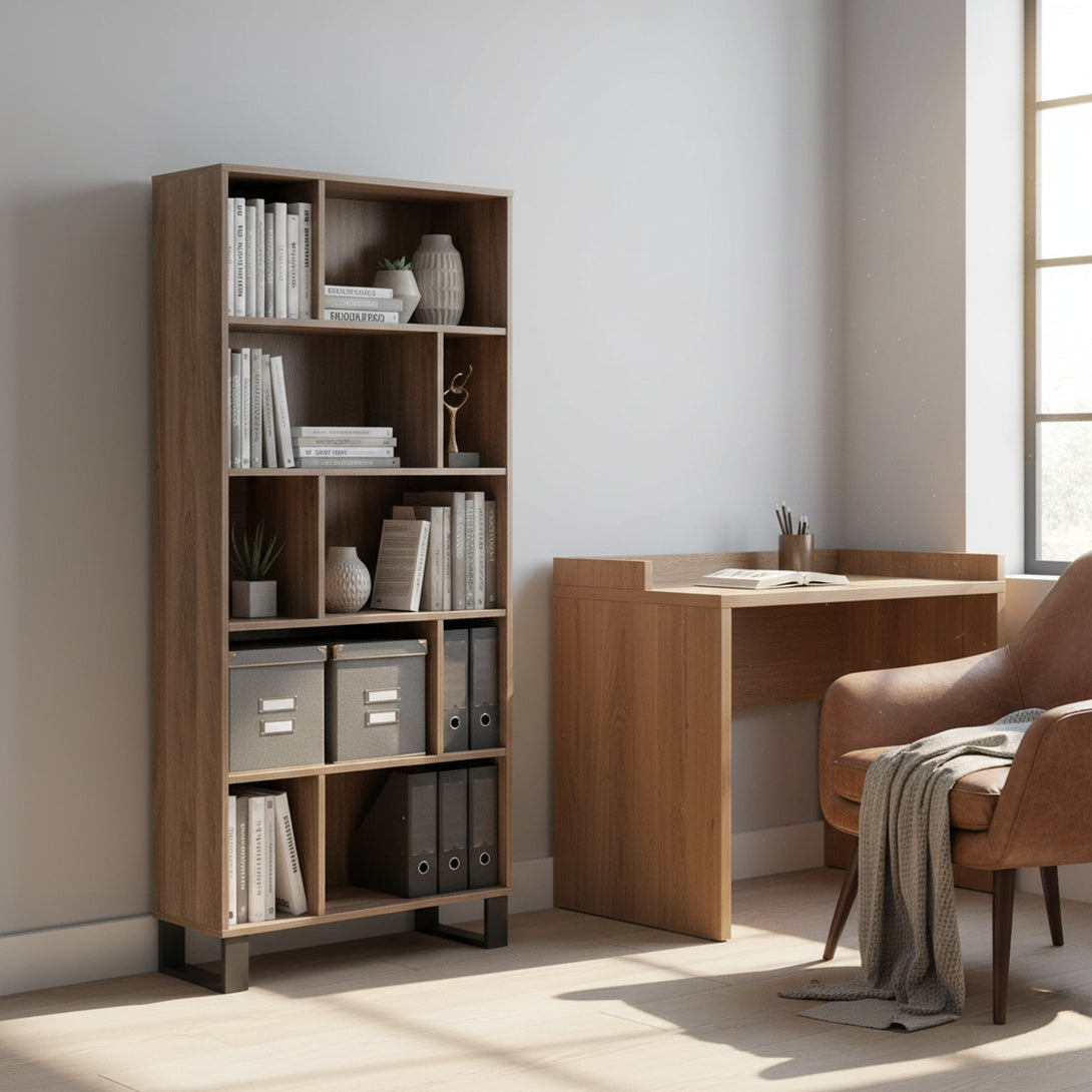 Frohna Bookshelf Display Shelf - Walnut