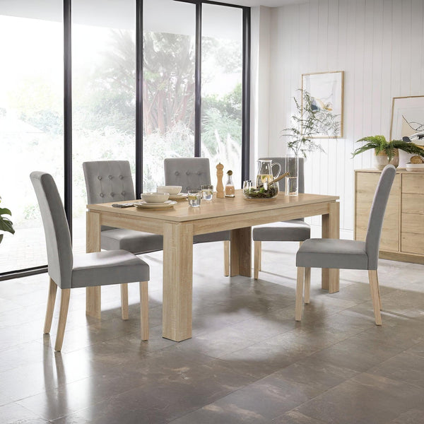 Azar Dining Table Rectangle 160 x 80cm - Natural