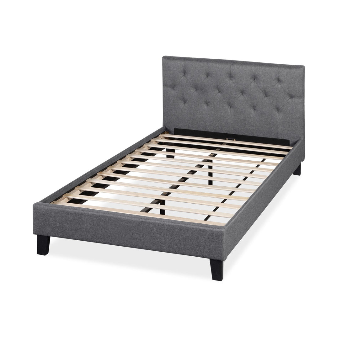 Blane King Single Bed Frame - Dark Grey